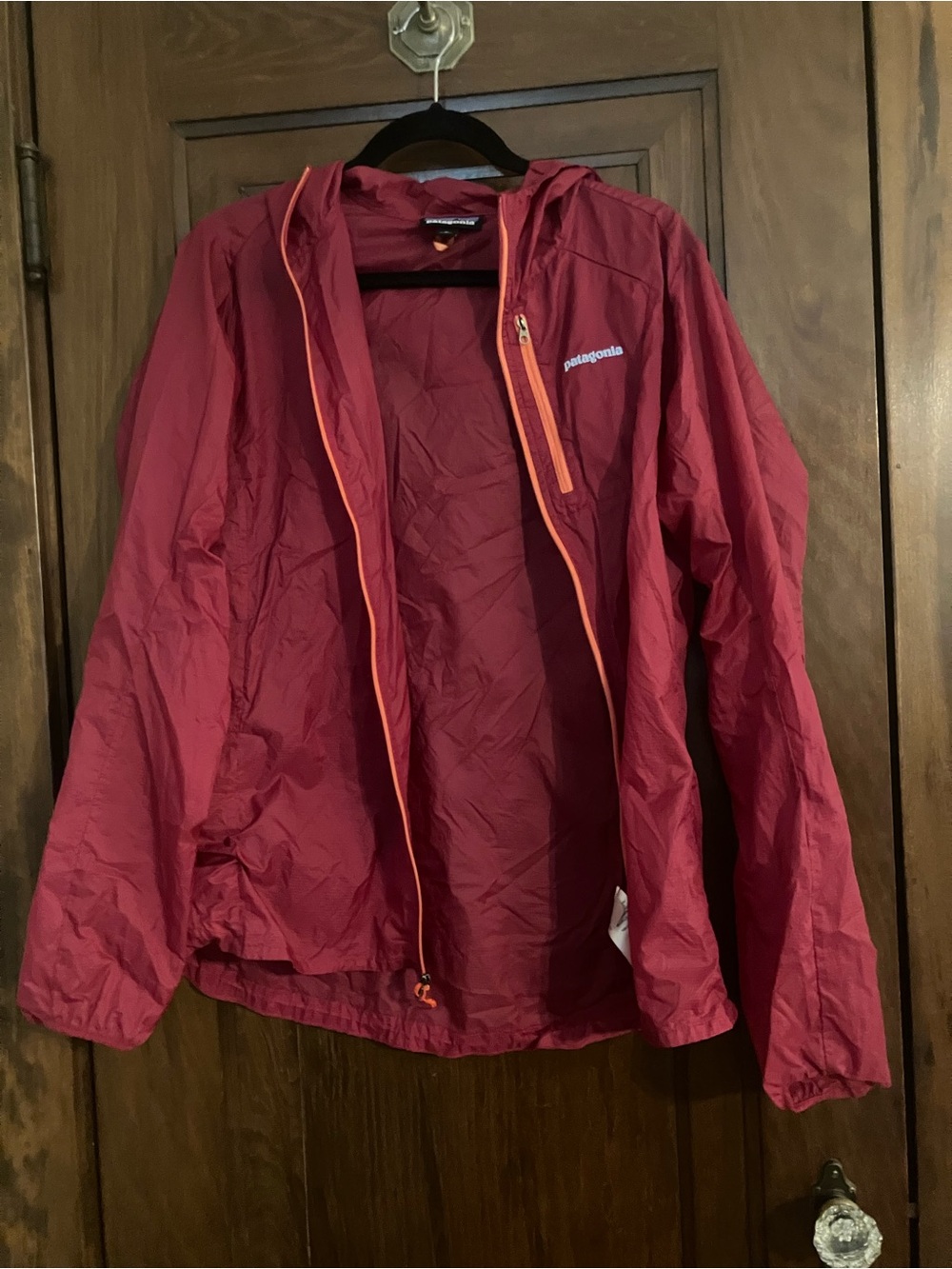 Patagonia Women's Lightweight Hooded Shell Jacket - Red